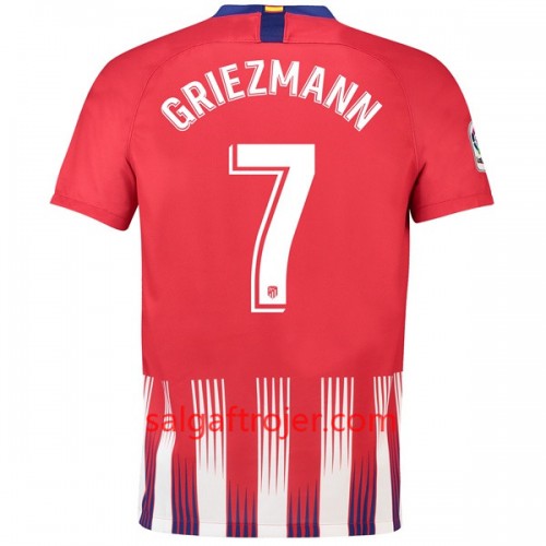 Atlético Madrid Fodboldtrøjer Griezmann 7 Hjemmebanesæt 2018/19 Kort ærmer Atlético Madrid Fodboldtrøjer Griezmann 7 Hjemmebanesæt 2018/19 Kort ærmer